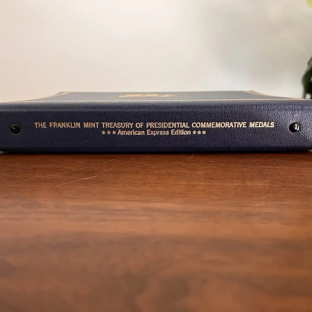1970 Franklin Mint Presidential Commemorative Medals Album Book Empty AMEX